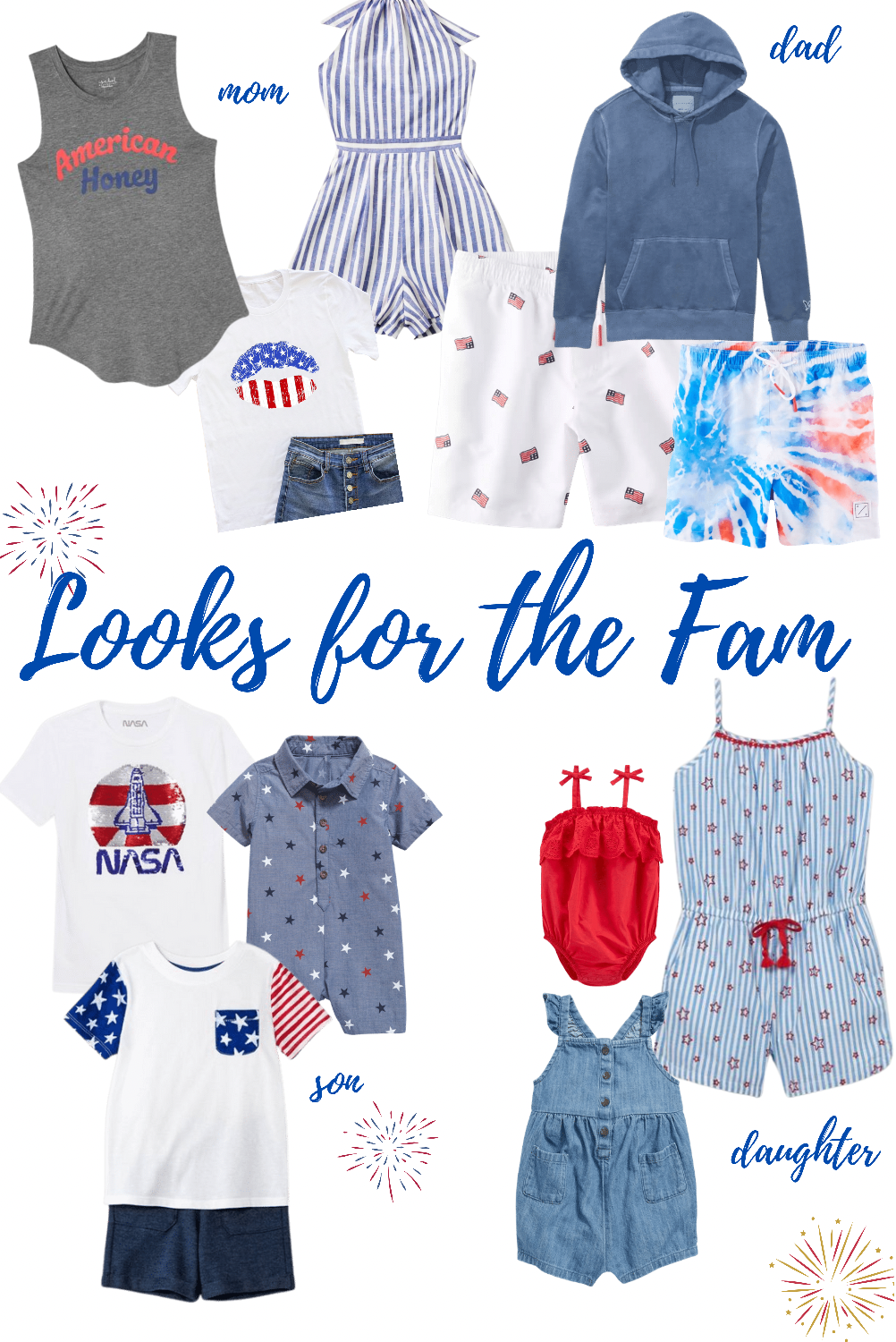 Patriotic outfit ideas for the whole family