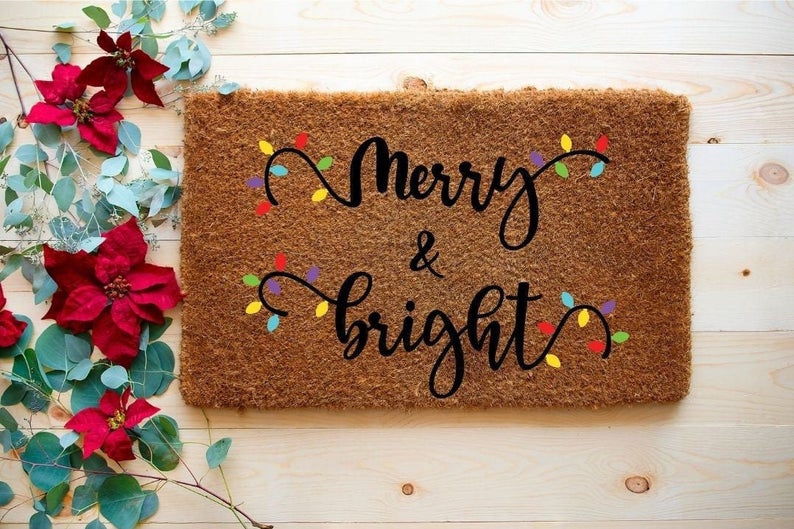 Merry and Bright Doormat