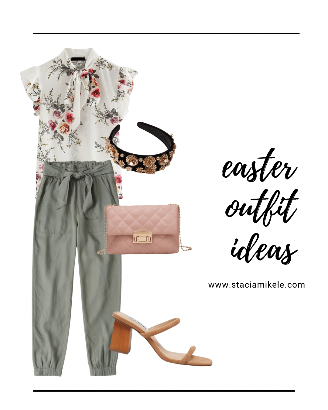 amazon floral top easter outfit ideas for 2021