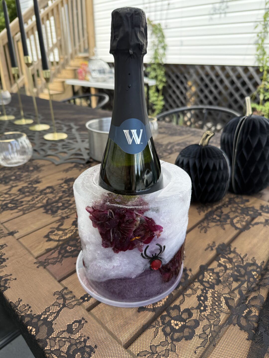 wine bottle ice mold